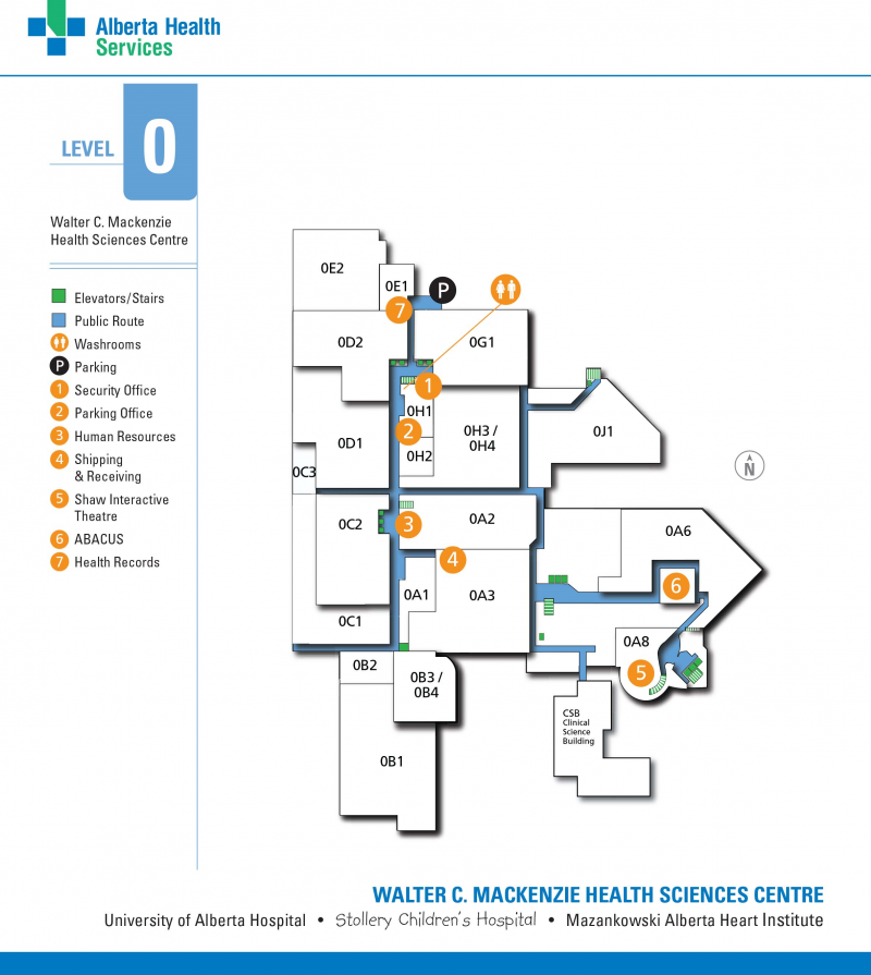University Of Alberta Hospital Map